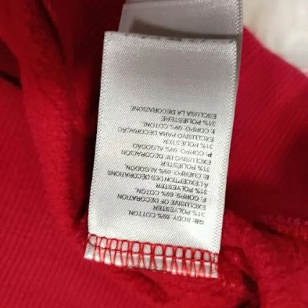 The North Face Mens Red Hoodie Sweatshirt Small "Never Stop Exploring" Graphic - Picture 5 of 8